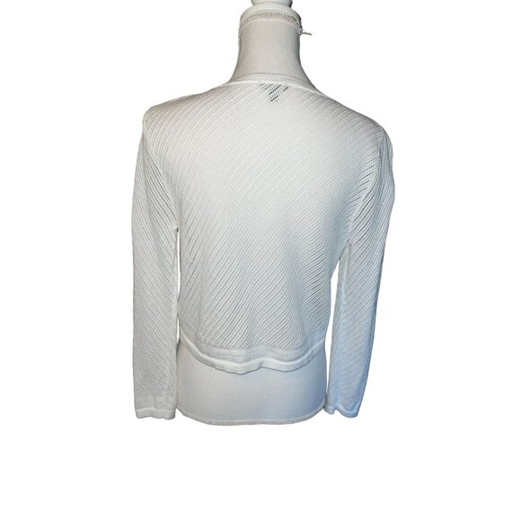 Talbots Cardigan Womens S Used Knit White - Picture 4 of 16